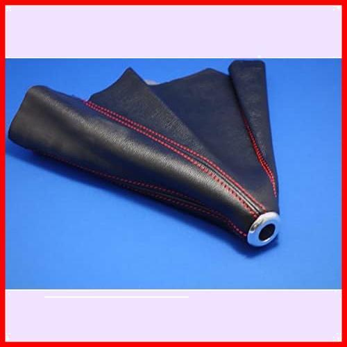 【限定！特価！】 ★黒★ カバー ブーツ 汎用 ( ノブ 赤 シフト )( 高級 調 カーアクセサリー レザー )_5