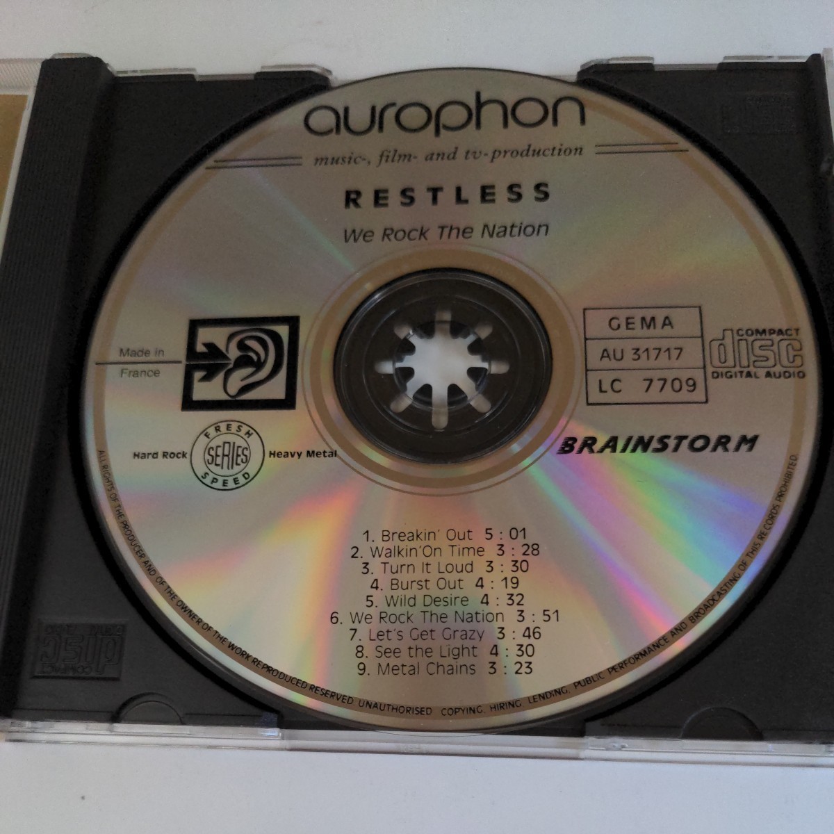 1stプレス」RESTLESS ドイツ 正統派ヘヴィメタル ハードロック 輸入盤