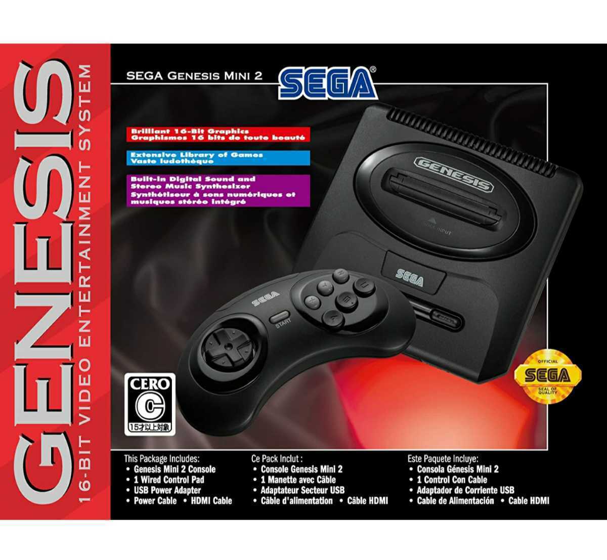 セガジェネシスミニ2（未開封） ☆新品未開封 SEGA Genesis Mini 2 (セガ ジェネシス ミニ 2) メガ