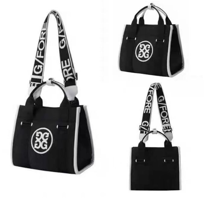 【新品・即決】 G/FORE ジーフォア 黒 ブラック トートバッグ ラウンドバッグ ゴルフ カジュアル 男女兼用 バック アウトレット