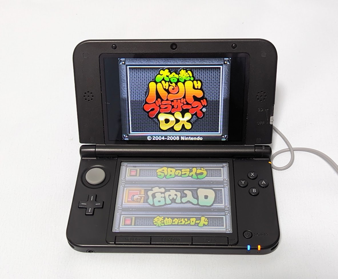 動作確認済！NINTENDO ニンテンドー 3DS LL本体 シルバー×ブラック  