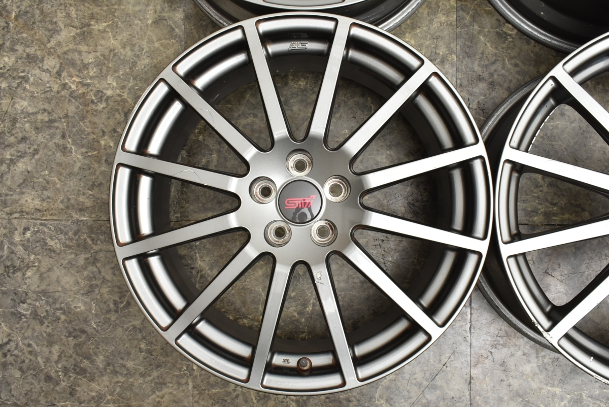 ENKEI製】スバル BM/BR レガシィ 純正OP STI 18in 7.5J +55 ホイール 4 