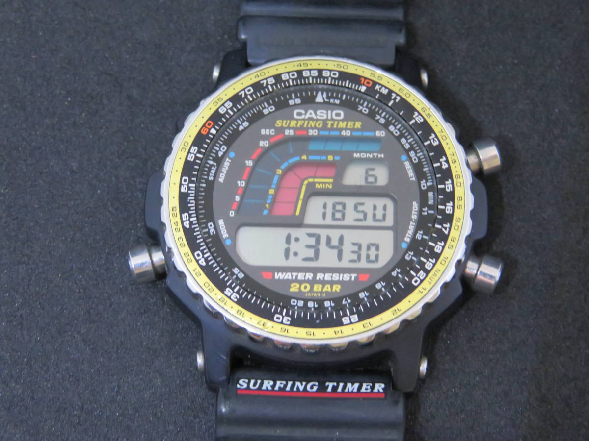☆CASIO カシオ☆SURFING TIMER☆DW-403☆稼働☆中古現状品☆22(カシオ 