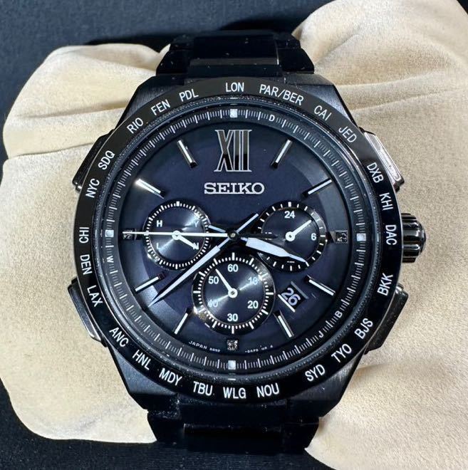 新品未使用】SEIKO セイコー ブライツ/ソーラー腕時計/アナログ/チタン 