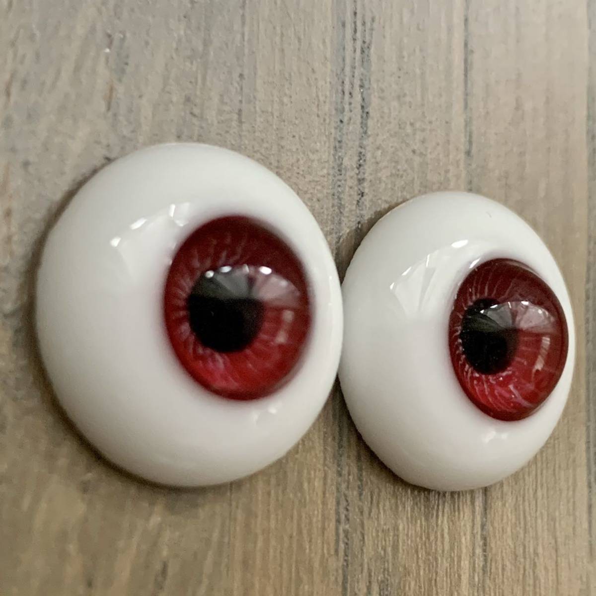 美品] 造形村グラスアイ 7番 18/9mm 赤色 ボークス(アイ)｜売買された