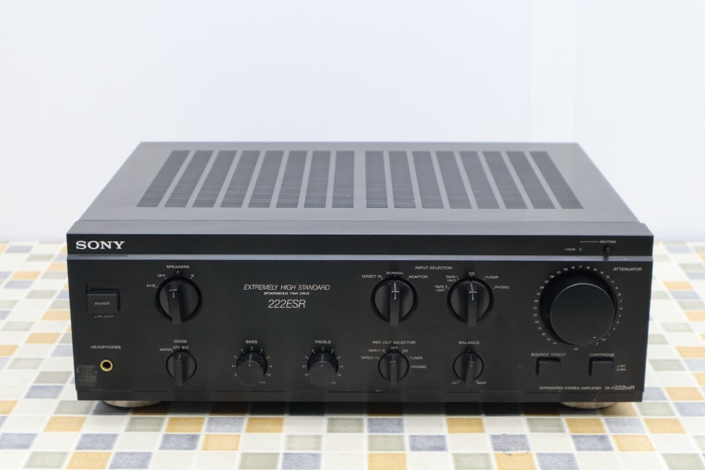 ▲ |プリメインアンプ プリアンプ|SONY ソニー TA-F222ESR ブラック|オーディオ 機器 音響 機器 1989年 ジャンク 現状販売■N7222 プリメインアンプ SONY ソニー @59866 TA-1120A 現状品
