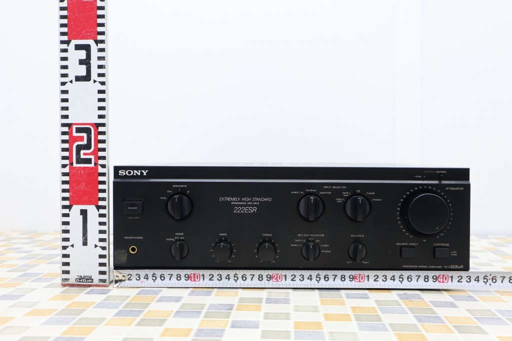 ▲ |プリメインアンプ プリアンプ|SONY ソニー TA-F222ESR ブラック|オーディオ 機器 音響 機器 1989年 ジャンク 現状販売■N7222 プリメインアンプ SONY ソニー @59866 TA-1120A 現状品