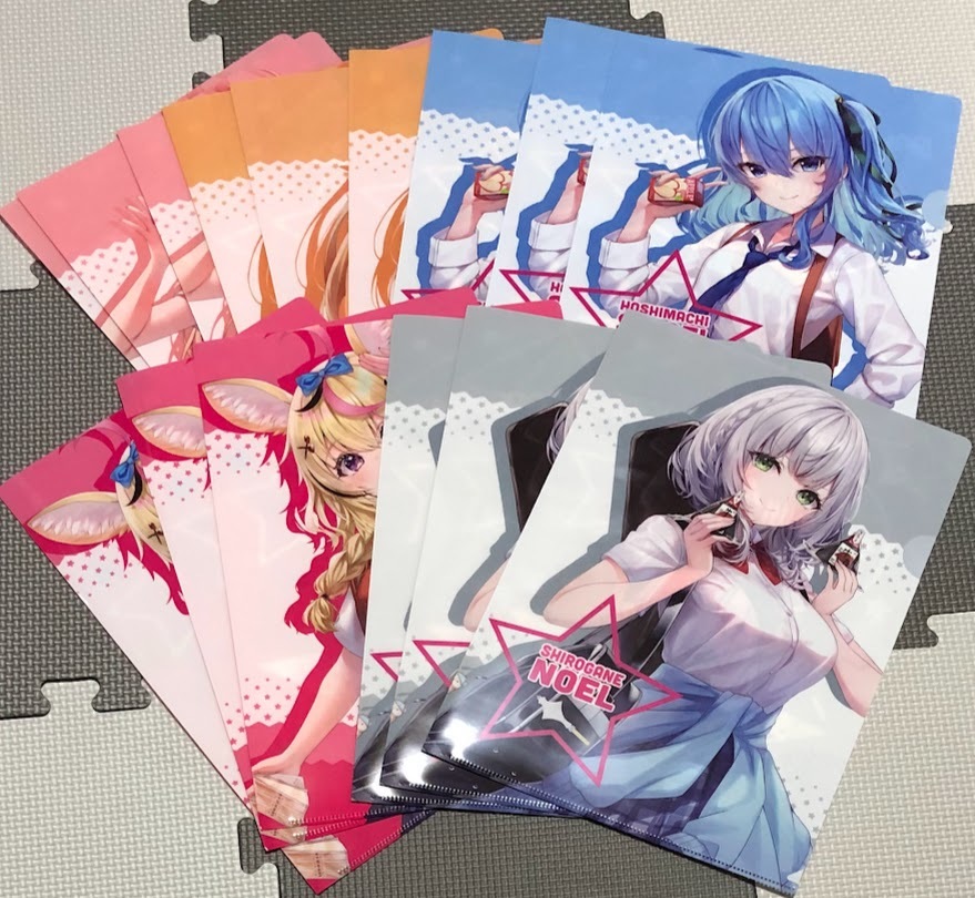ホロライブ 当選品 クリアファイル さくらみこ 白銀ノエル ホロライブ