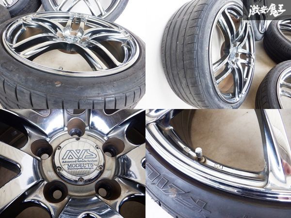ヨコハマ AVS モデルT5 T5 19インチ 8.5J +52 +45 5穴 PCD114.3 225 