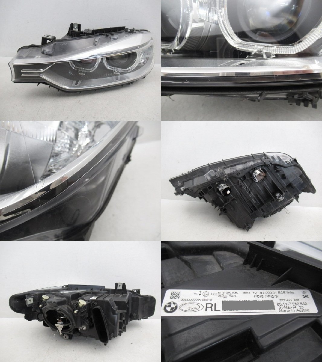 BMW 3シリーズ F30 F31 ヘッドライトASSY 左側 bmw f30 lci ヘッド