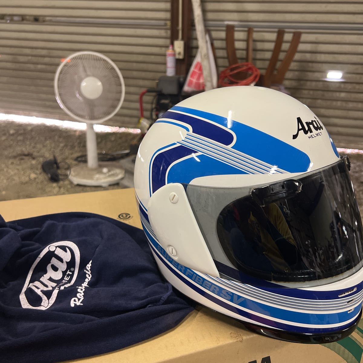 アライ ヘルメット RZ250 RZ350 RZV500 SUPER FIBER SV ヘルメット L 
