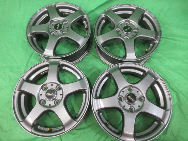 Kircheis ガンメタ？ 14インチ 14X4.5J +43 PCD100 4H アルミ ホイール 