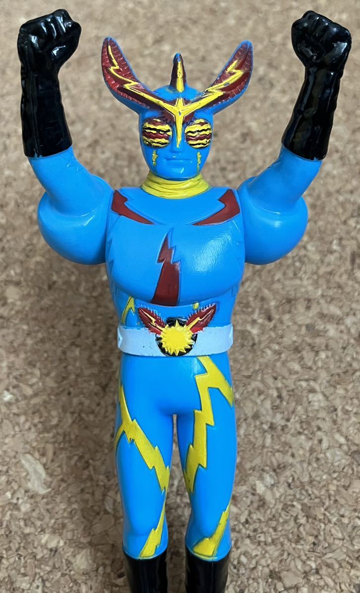 ◇イナズマン 変身ヒーローシリーズ 中古 ソフビ フィギュア 1990 