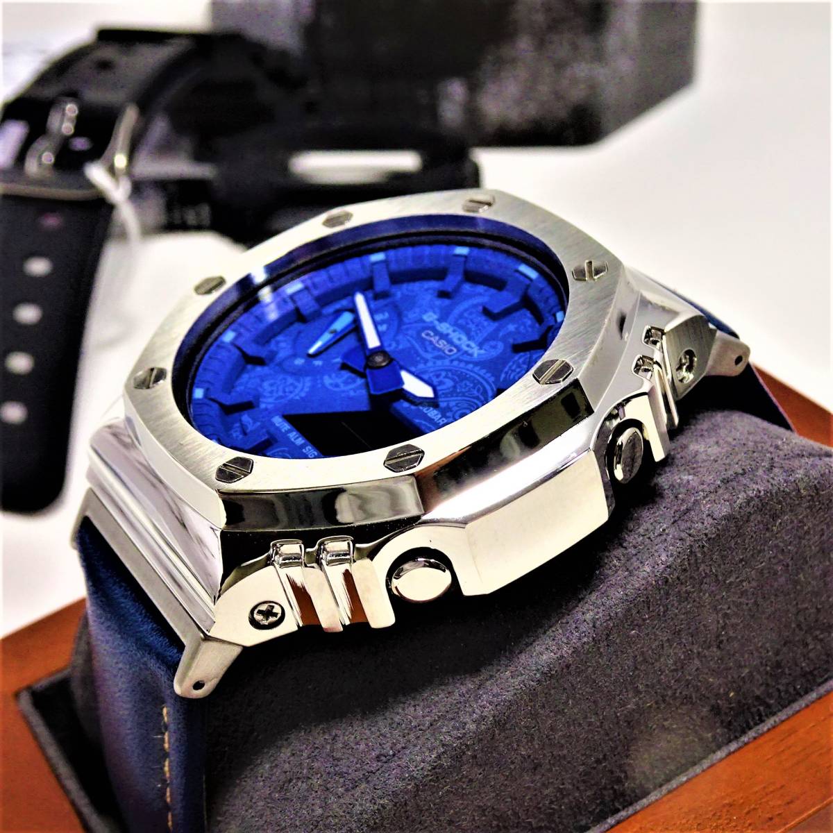 未使用・新品・Gショックカスタム本体付きGA2100海外ステンレス製 