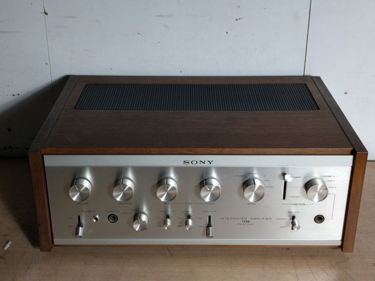 TA-1130 メルカリ ウッドパネル仕様 プリメインアンプ SONY-TA-1130 