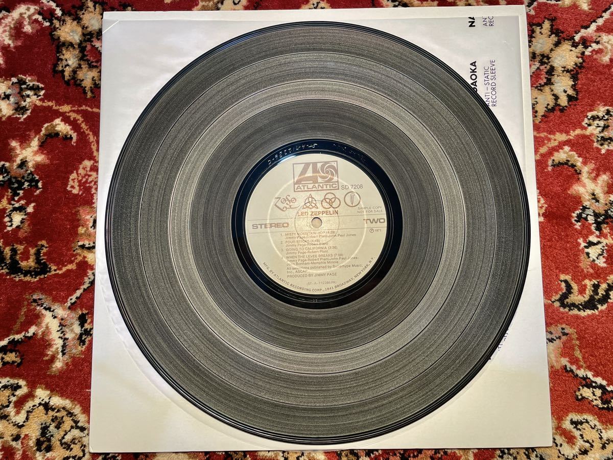 プロモ レッド ツェッペリン 4 USオリジナル盤 レコード 0 LED