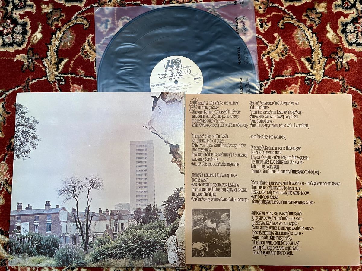 試聴可♪美品】LED ZEPPELIN IV 4 FOUR SYMBOLS USプロモ白ラベル 