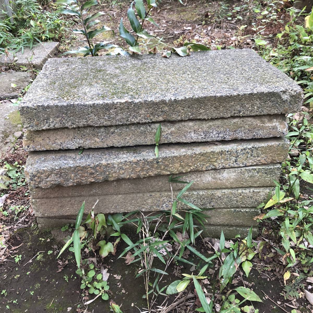 お引取限定』【敷石平板×7枚セット】 60cm×36.5cm×6cm ブロック/ 土台 