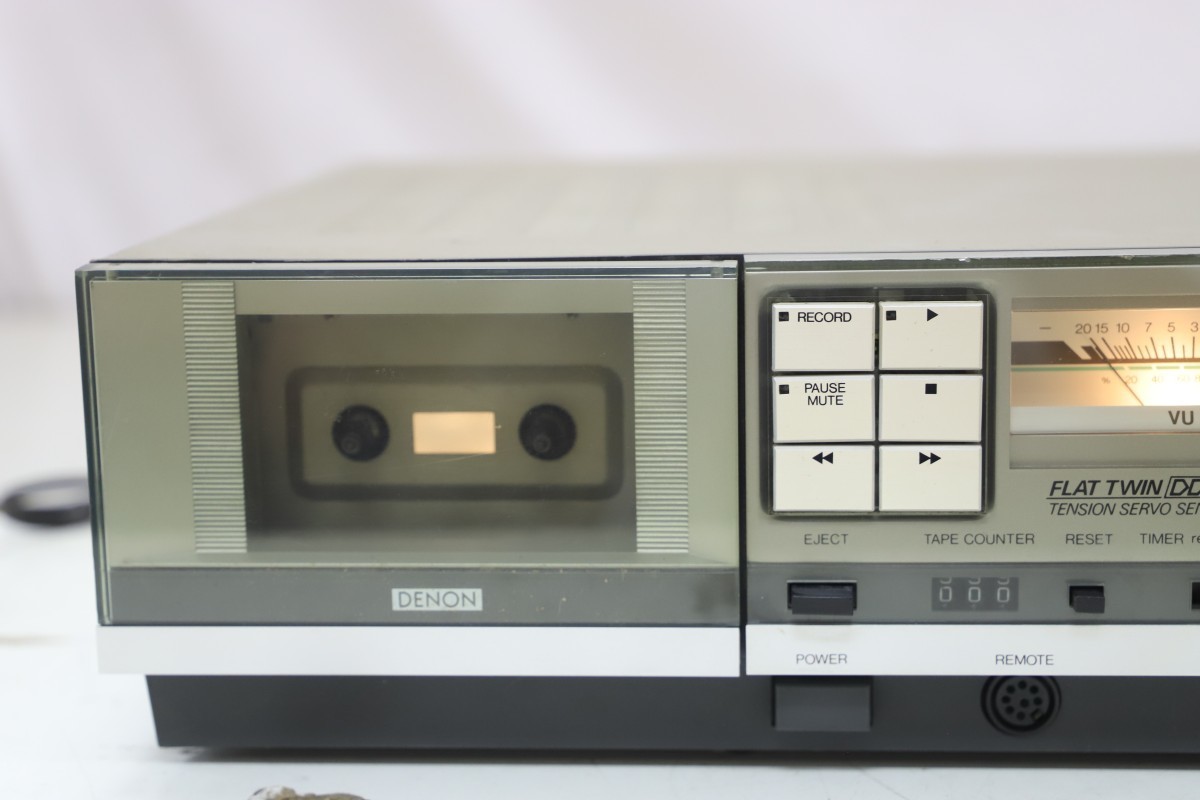 希少名機 DENON デノン DR-F6 カセットデッキ 通電OK ジャンク ご覧