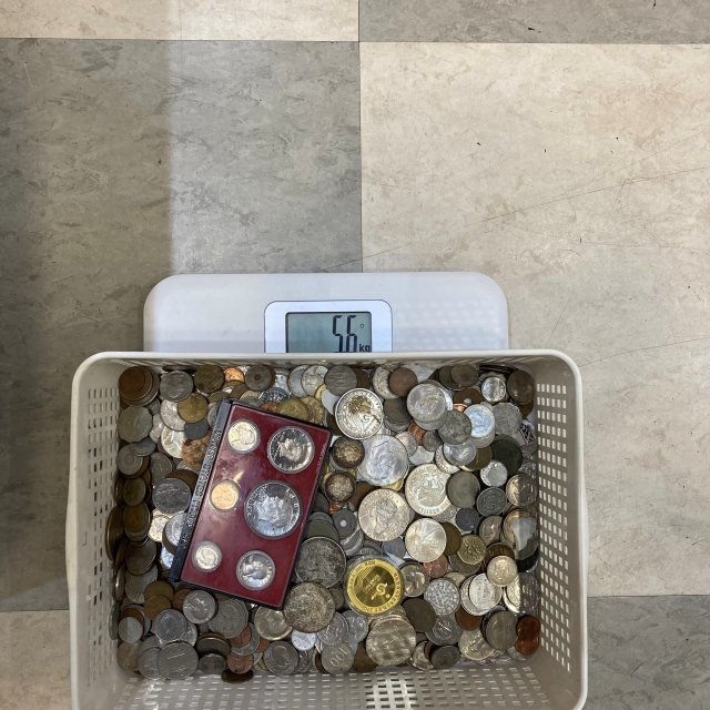 外国貨幣まとめ 約5.6kg 古銭 外国コイン まとめ売り 大量 約1.7kg