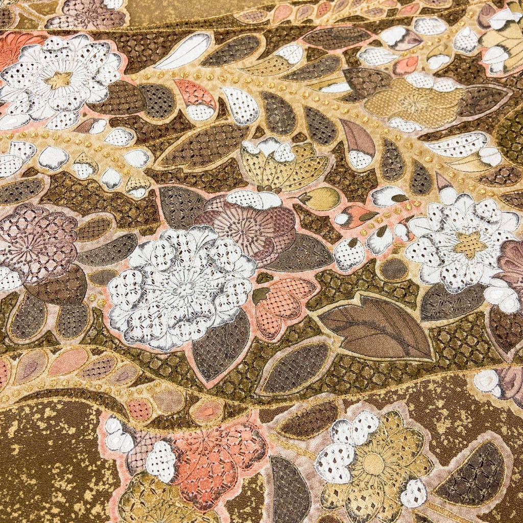 着物月花 三大総刺繍 蘇州刺繍 相良刺繍 汕頭刺繍 金彩 金通し 辻ヶ花