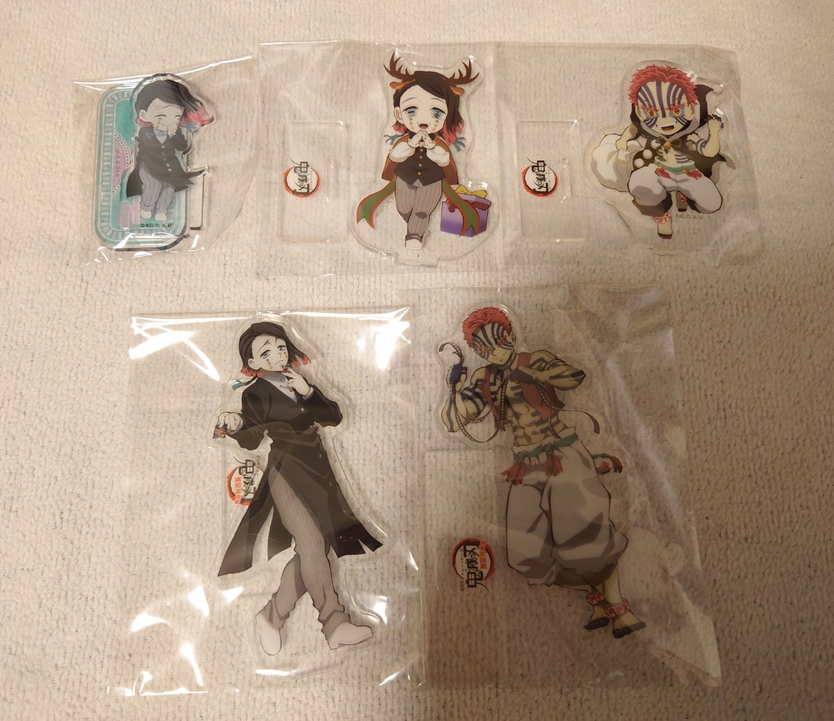 鬼滅の刃 ufotable cafe 猗窩座 魘夢 アクリルスタンド アクスタ 