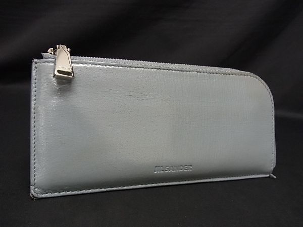 1円 JIL SANDER ジルサンダー レザー L字ファスナー 長財布 ウォレット 
