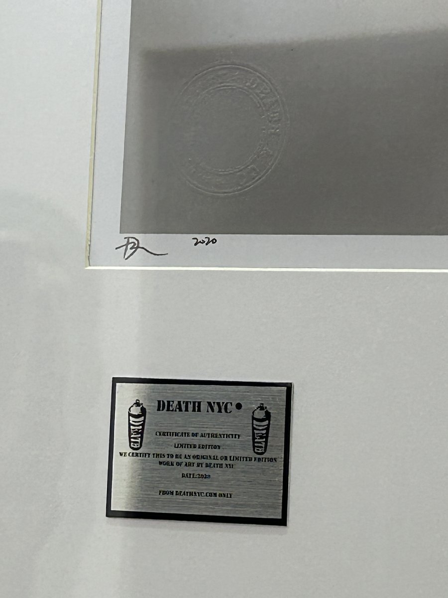 DEATH NYC 額付き 世界限定100枚 アートポスタ マリリン・モンロー