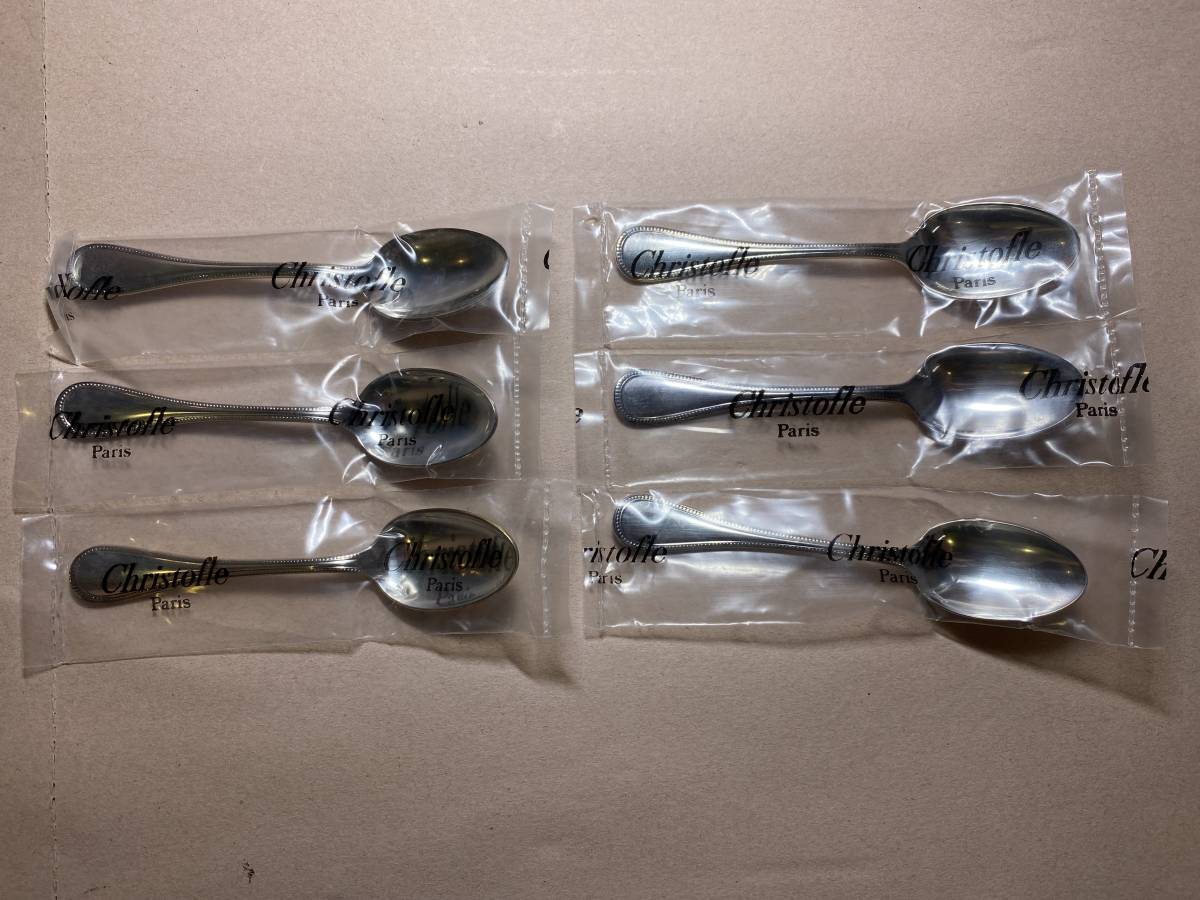 クリストフル Christofle スプーン×2 未使用品 コーヒースプーン
