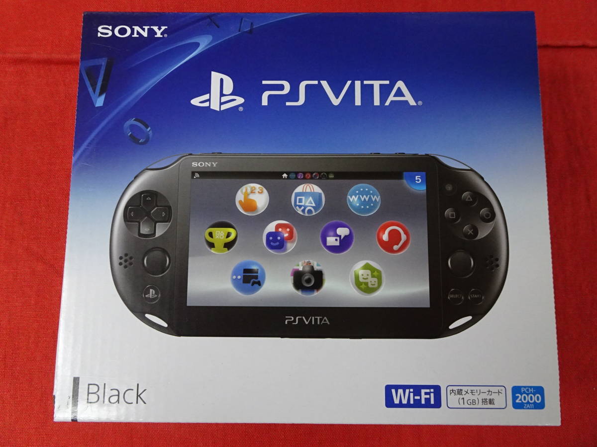 未使用品 即決 即納 PlayStation PS Vita Wi-Fiモデル ブラック PCH-2000 ZA11