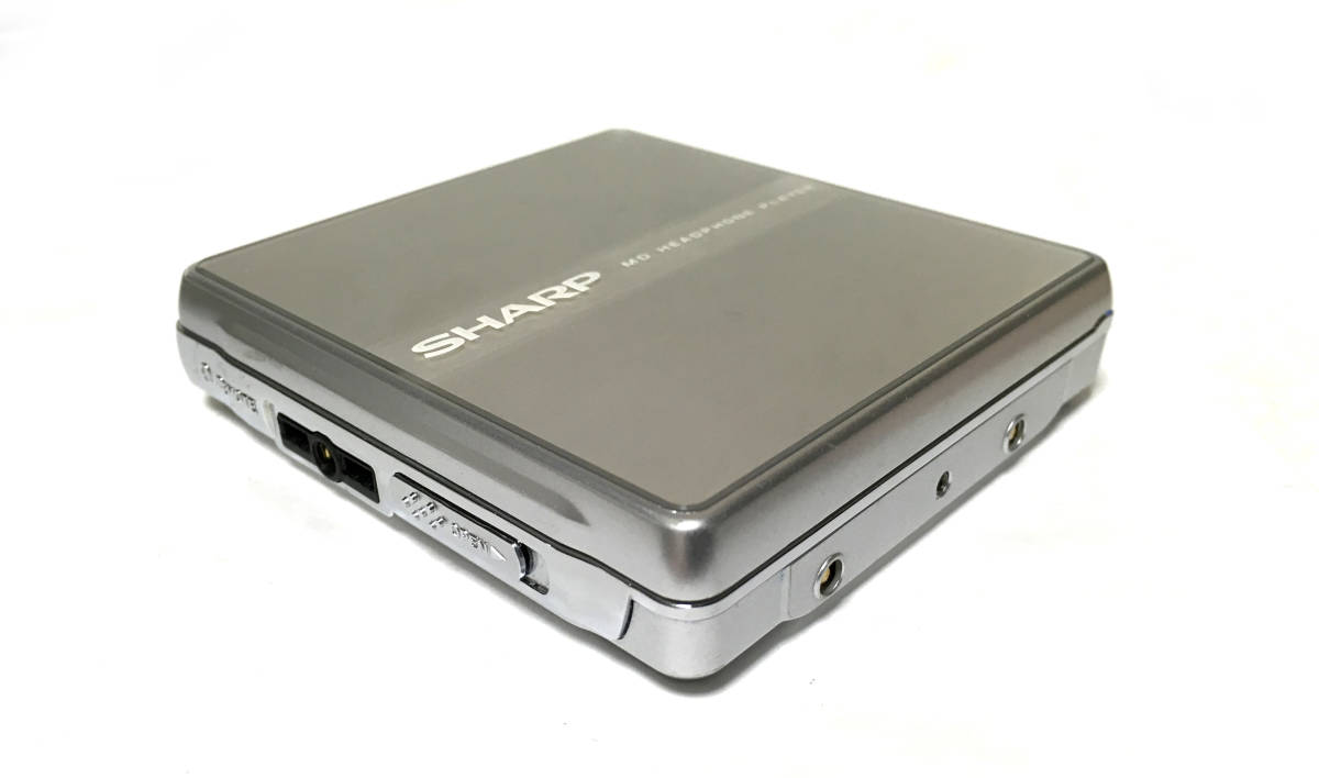 SHARP シャープ MD-ST600-S MDプレーヤー 中古 リモコン・充電器付