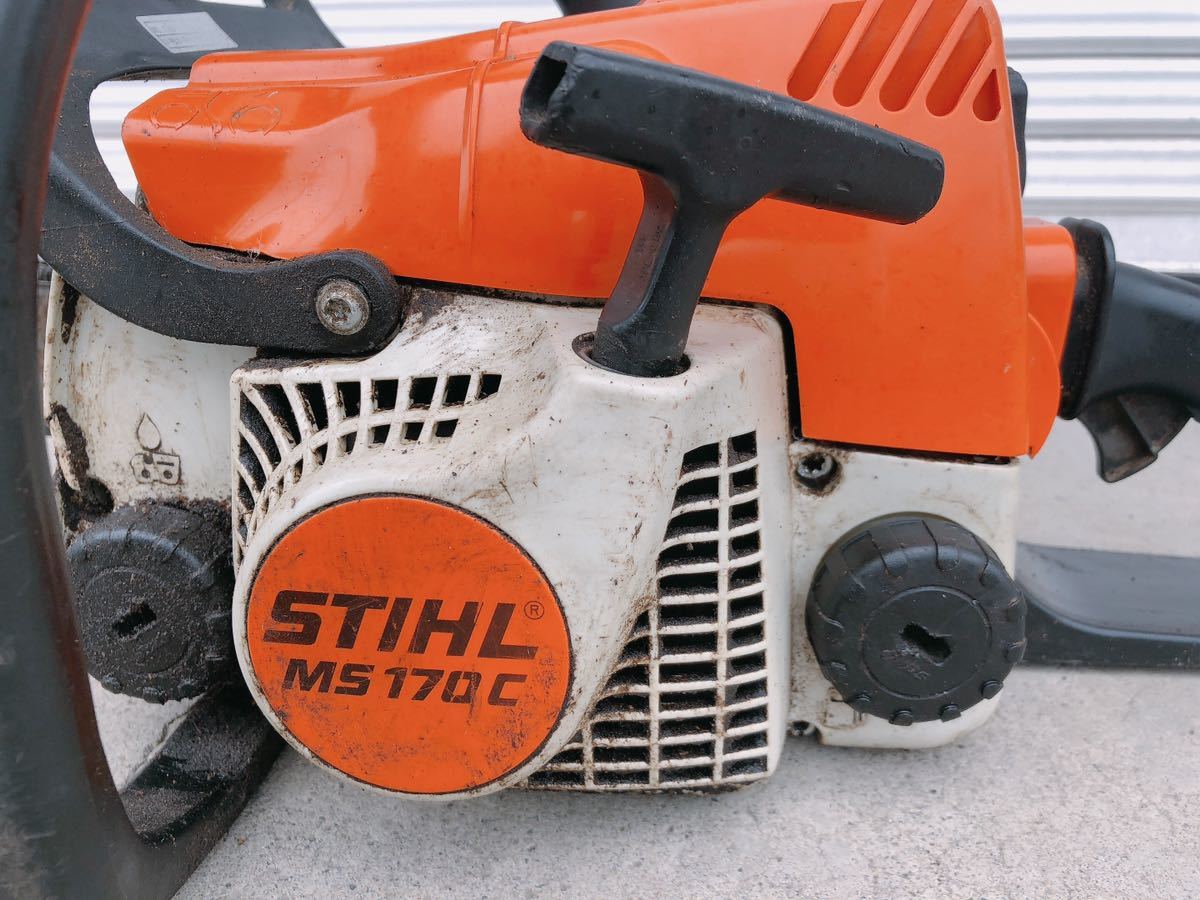 動作良好 STIHL スチール エンジンチェンソー MS170C 