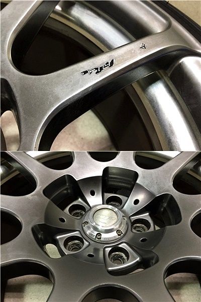 2)RacingHart CP03 18インチホイール 2本セット 9.5J +38mm PCD114.3 5 