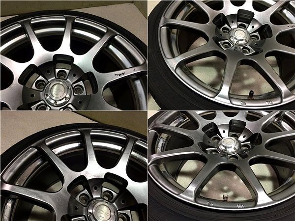 2)RacingHart CP03 18インチホイール 2本セット 9.5J +38mm PCD114.3 5 