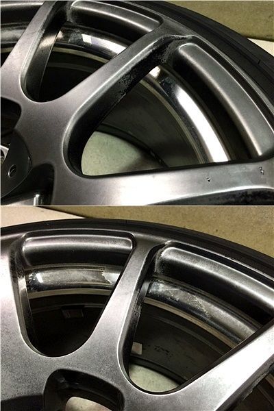 2)RacingHart CP03 18インチホイール 2本セット 9.5J +38mm PCD114.3 5 