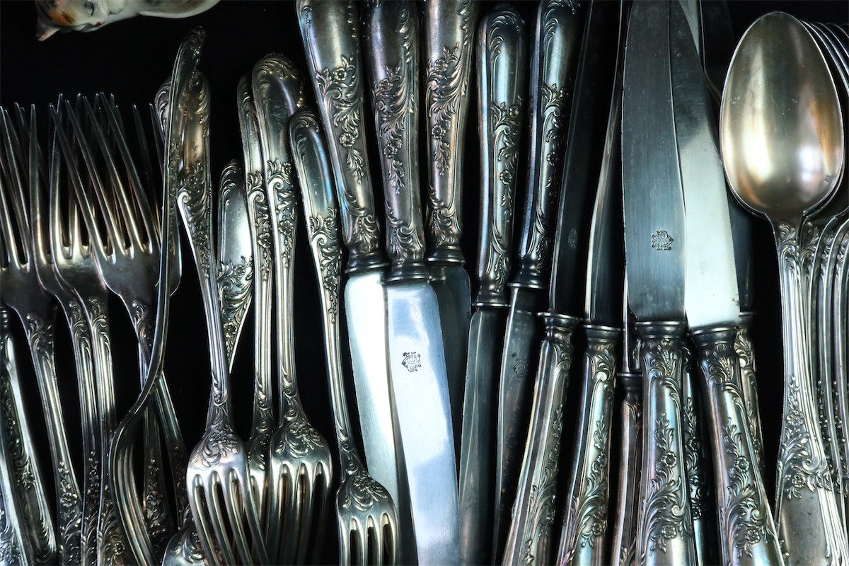 美麗! 1860年頃 SILVER 純銀P. アンティーク フランス シルバー