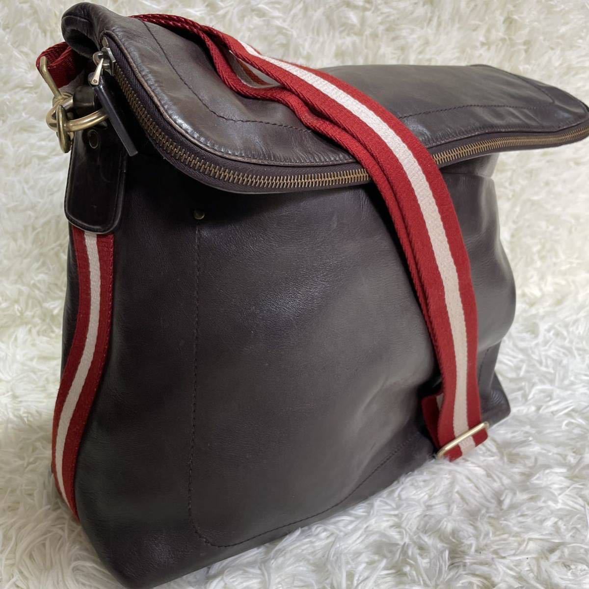 1円 BALLY バリー ショルダーバッグ ボディバッグ メッセンジャー