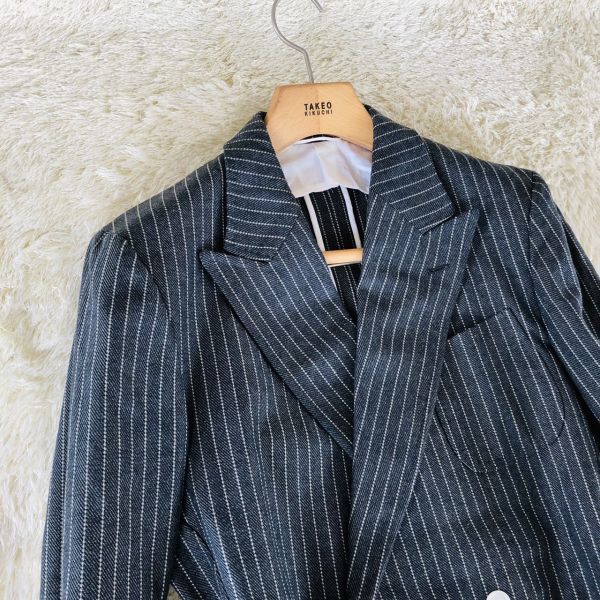美品】DAKS テーラードジャケット 英国調 L相当 上質ウール系 ツィード 
