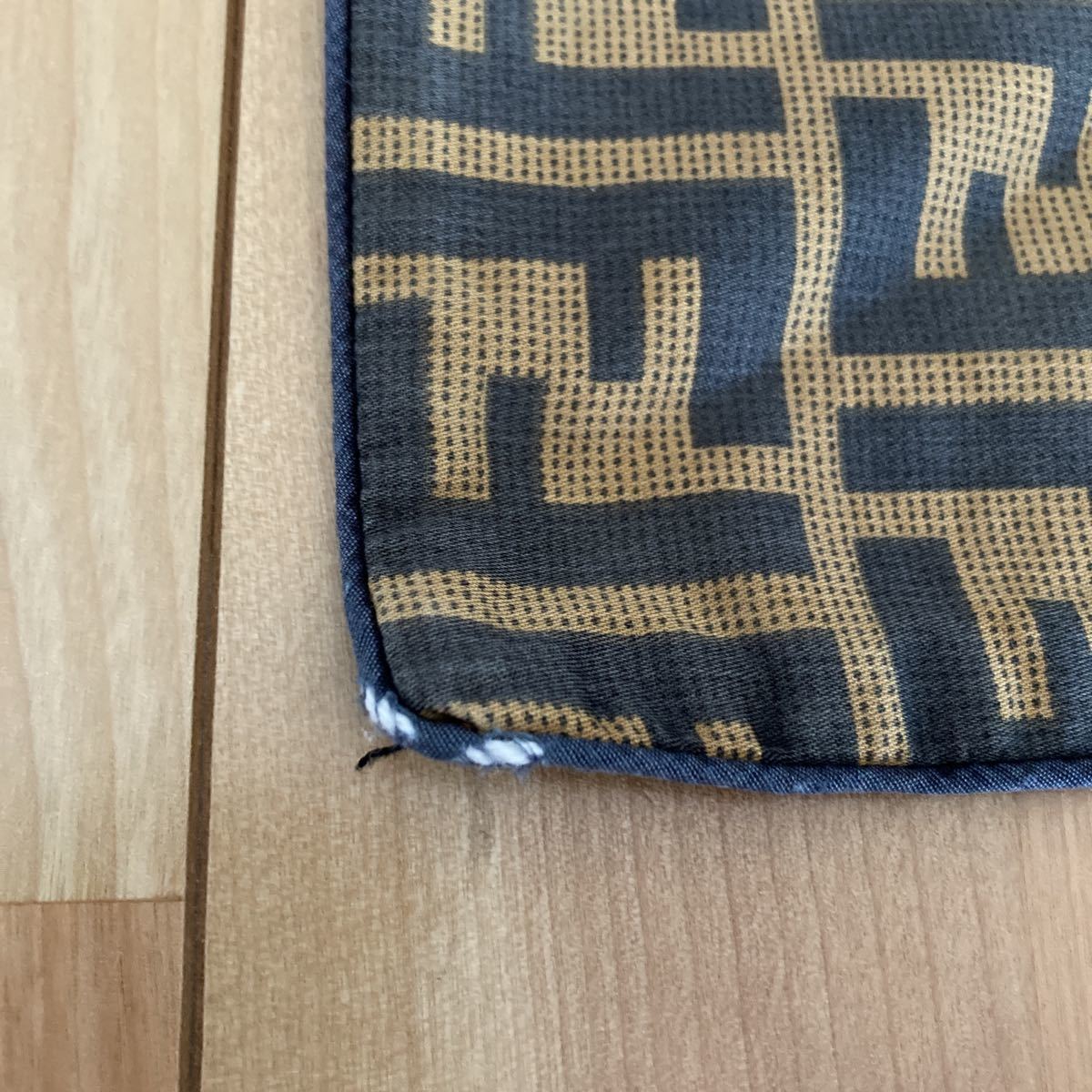 FENDI フェンディ クッションカバー ズッカ柄 ブラウン 45✕45cm FENDI フェンディ ズッカ柄 クッションカバー ブラウン×ブラック