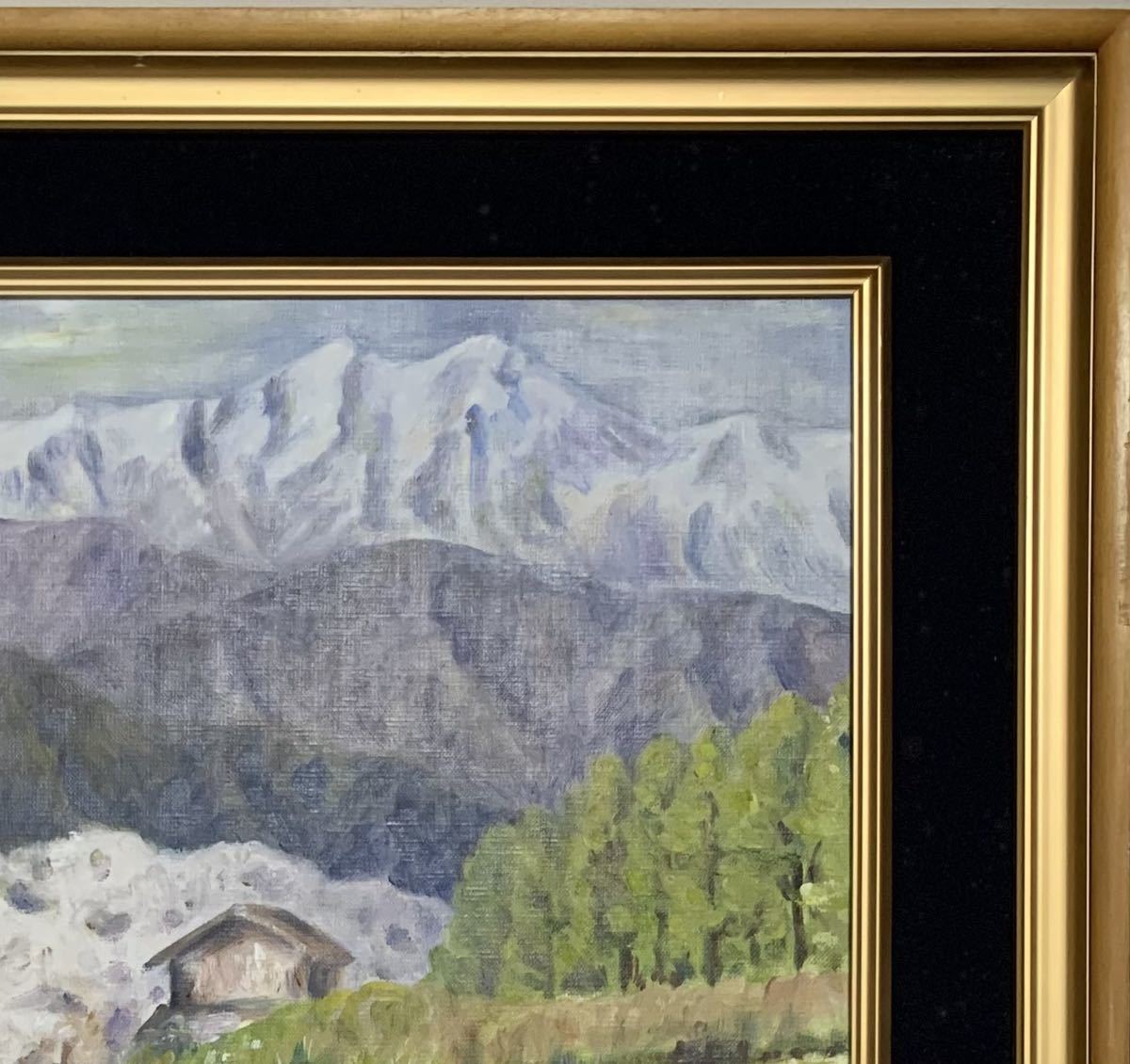 山下清 油彩画 風景画 肉筆キャンバスのみ寄贈品 模写 一点物