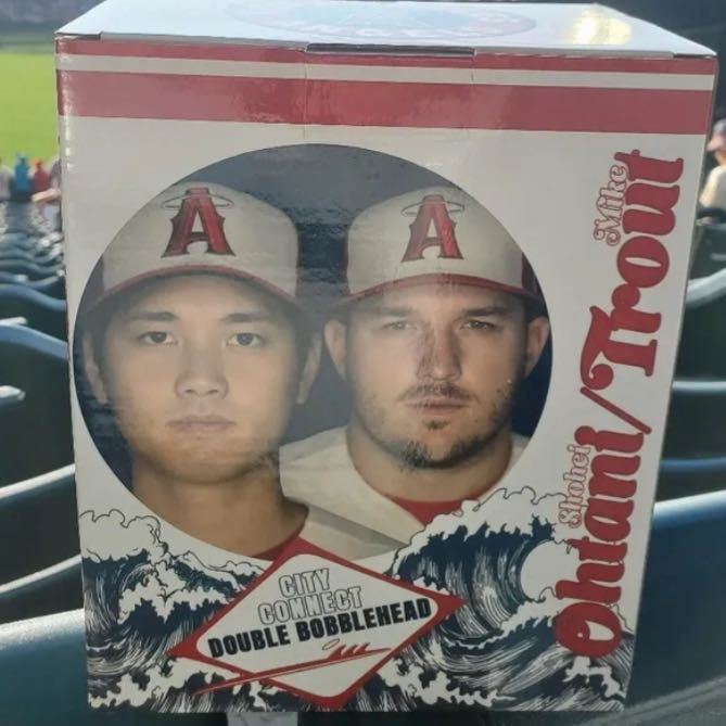 激レア ロサンゼルス エンゼルス 大谷翔平 マイク トラウト シティ