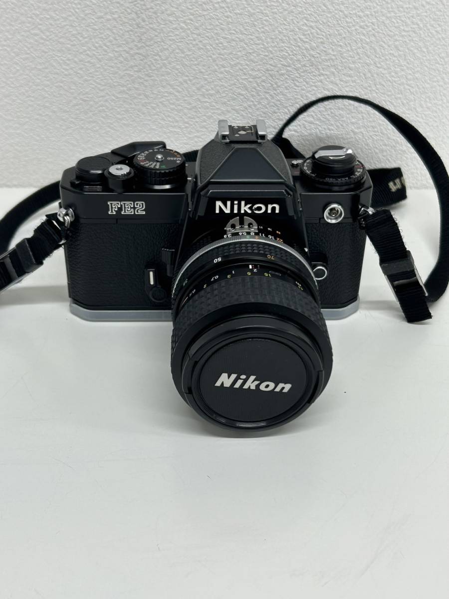 Nikon ニコンFE2 フィルムカメラ ブラックボディ動作未確認 FE2