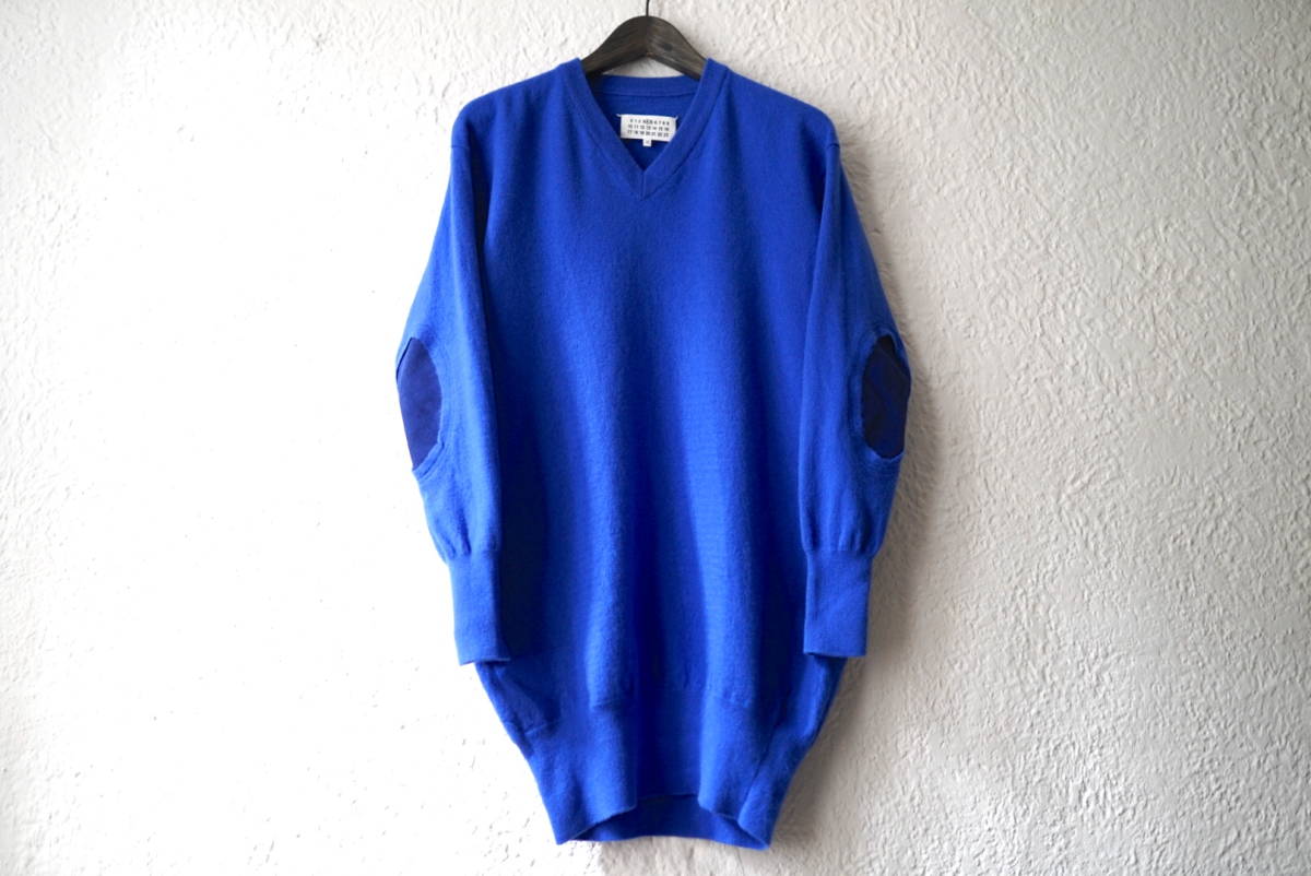 18AW Vネックエルボーパッチニットセーター / Maison Margiela(メゾン 