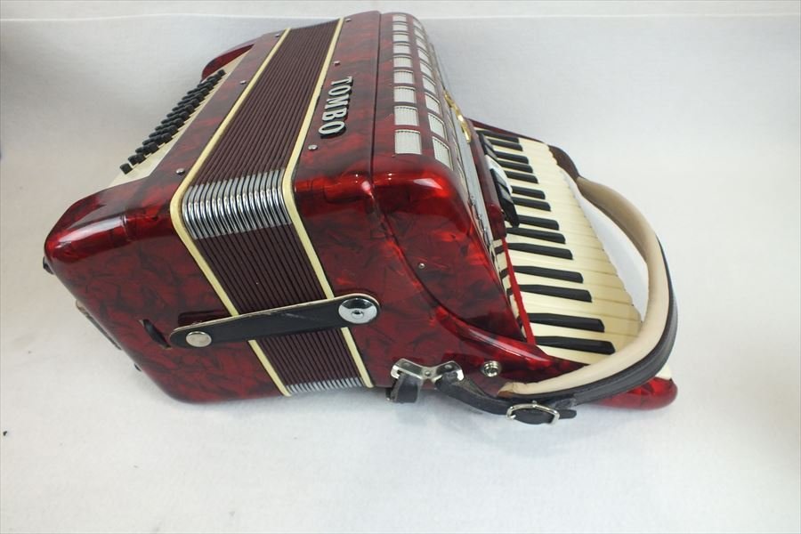 TOMBO アコーディオン　T48 ハードケース付き TOMBO トンボ アコーディオン J-48 Accordion 鍵盤 ハードケース付き