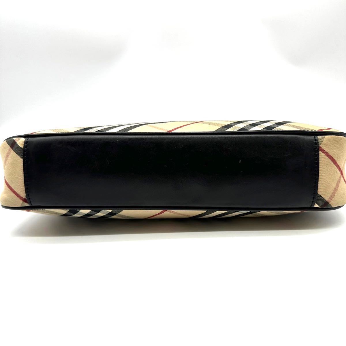1円《美品》BURBERRY バーバリー ノバチェック ワンショルダーバッグ 