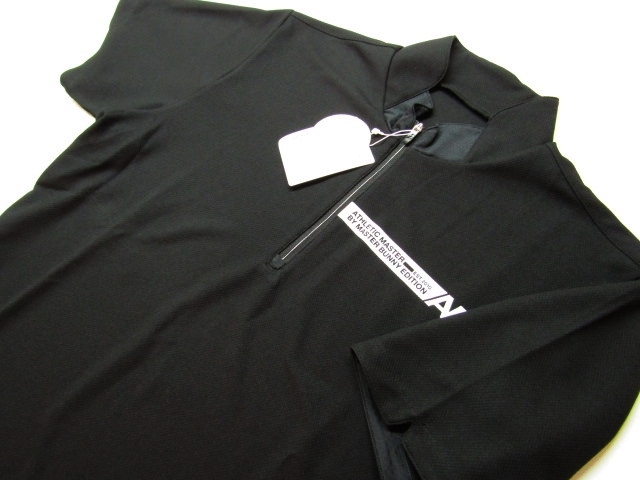 ◆高級!PEARLY GATESマスターバニー16500.ハーフジップハイネックウェア(4)ブラック/新品◆