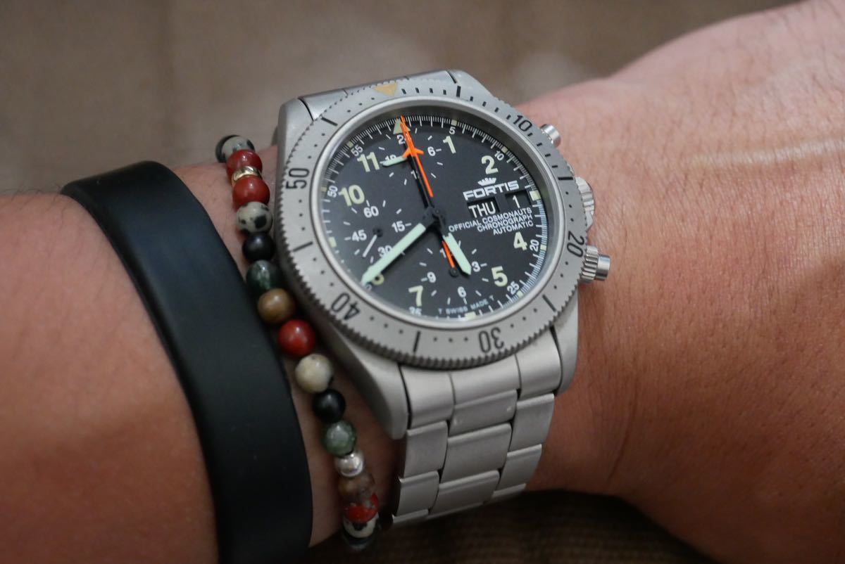 フォルティス コスモノート 605.22.142 AT レマニア5100 希少 FORTIS フォルティス オートマチック コスモノート クロノグラフ 良品