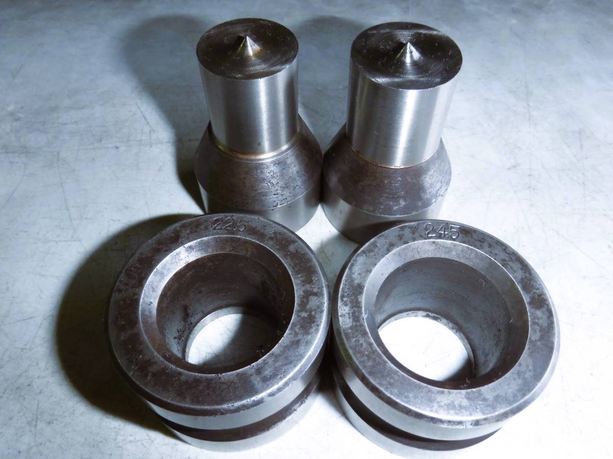 ポンチング　パンチャー金型　◇ポンチφ22、φ24　◆ダイスφ22.5、φ24.5　◇中古　パンチ、ダイ　メーカー不明