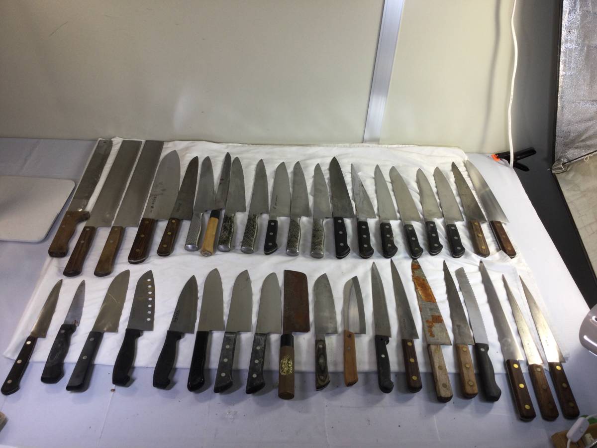 【141】包丁 39本 セット まとめ 和包丁 ステンレス 堺キング 杉本 子供用 三徳 パン切り