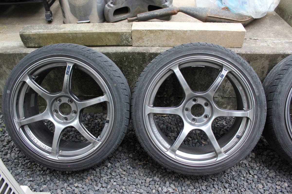 YOKOHAMA ADVAN Racing RG3 RGⅢ 18インチ 8.5J +45 PCD100 4本セット 